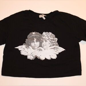 Fiorucci Angels crop t shirt 👚